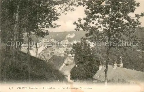 AK / Ansichtskarte Pierrefonds_Oise Le Chateau Vue des Remparts Pierrefonds Oise