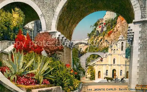 AK / Ansichtskarte Monte Carlo Sainte Devote Monte Carlo