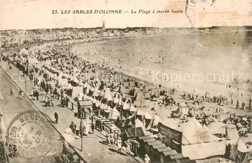 AK / Ansichtskarte Les_Sables d_Olonne La Plage a maree haute Les_Sables d_Olonne