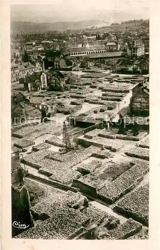 AK / Ansichtskarte Saint Die des Vosges Le Quartier epargne au dela des Ruins Saint Die des Vosges