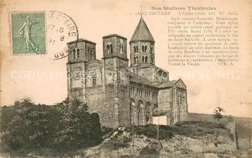 AK / Ansichtskarte Saint Nectaire_Puy_de_Dome Eglise Saint Nectaire_Puy