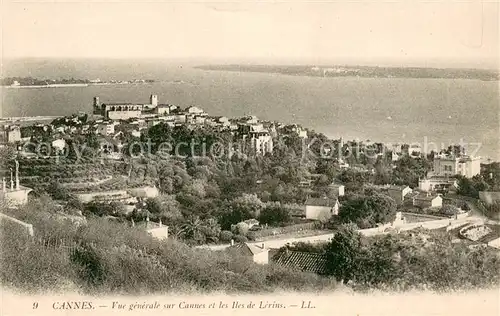 AK / Ansichtskarte Cannes_Alpes Maritimes Vue generale sur Cannes et les Iles de Lerins Cannes Alpes Maritimes