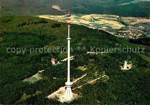 AK / Ansichtskarte Dannenfels Fliegeraufnahme Donnersberg Gipfel Ludwigsturm Fernsehturm Dannenfels