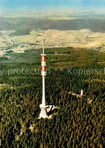 AK / Ansichtskarte Ochsenkopf Fliegeraufnahme Fernsehturm Fichtelgebirge Ochsenkopf