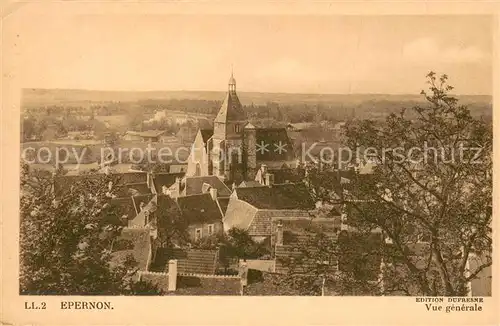 AK / Ansichtskarte Epernon Vue generale Eglise Epernon