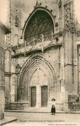AK / Ansichtskarte Niort Porte principale Eglise Notre Dame Niort