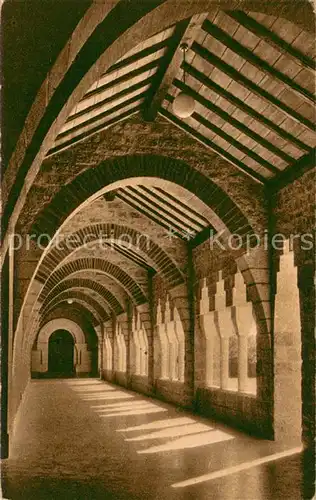 AK / Ansichtskarte Solesmes_Sarthe Abbaye Interieur du nouveau cloitre Solesmes_Sarthe