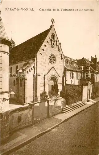 AK / Ansichtskarte Paray le Monial Chapelle de la Visitation et Monastere Paray le Monial