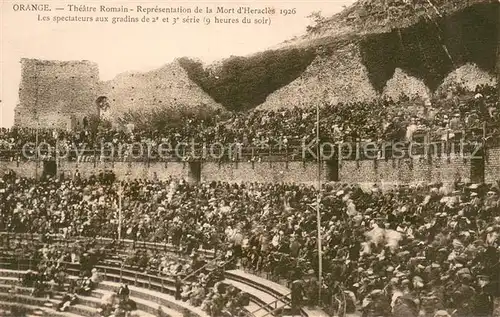AK / Ansichtskarte Orange_Vaucluse Theatre Romain Representation de la Mort dHeracles 1926 Orange Vaucluse