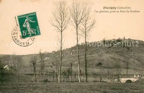 AK / Ansichtskarte Flavigny sur Ozerain Vue generale prise au Pont du Berthier Flavigny sur Ozerain