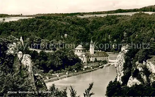 AK / Ansichtskarte Weltenburg_Kelheim Kloster Weltenburg an der Donau Weltenburg Kelheim