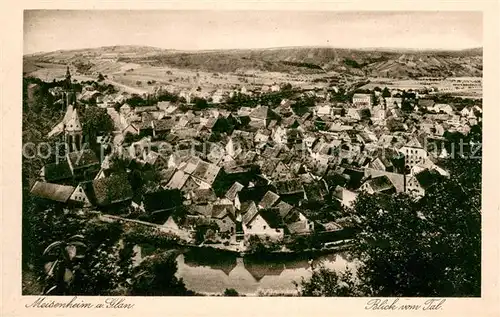 AK / Ansichtskarte Meisenheim_Glan Blick vom Tal Meisenheim_Glan