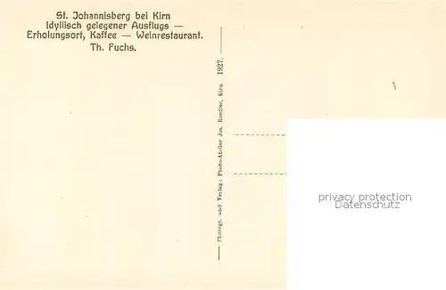 AK / Ansichtskarte Kirn_Nahe St Johannisberg Kirn_Nahe