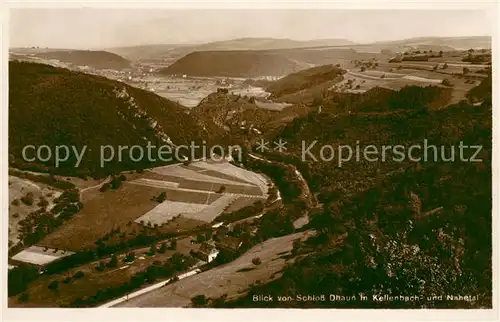 AK / Ansichtskarte Kirn_Nahe Blick vom Schloss Dhaun ins Kellenbach und Nahetal Kirn_Nahe