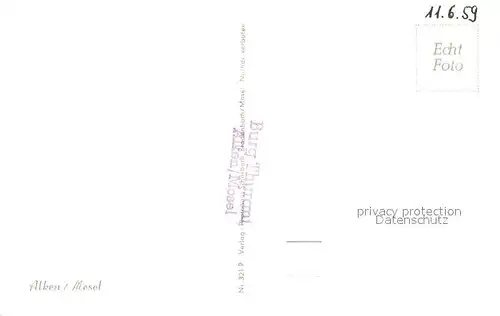 AK / Ansichtskarte Alken_Koblenz Partie an der Mosel Alken_Koblenz