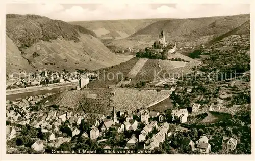 AK / Ansichtskarte Cochem_Mosel Blick von der Umkehr Cochem Mosel