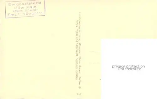 AK / Ansichtskarte Koenigstein_Saechsische_Schweiz Panorama mit Lilienstein Koenigstein_Saechsische