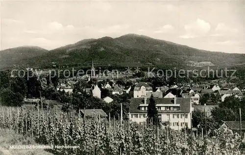 AK / Ansichtskarte Muellheim_Baden mit Hochblauen Muellheim_Baden