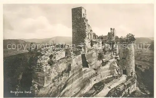 AK / Ansichtskarte Dahn Burgruine Dahn