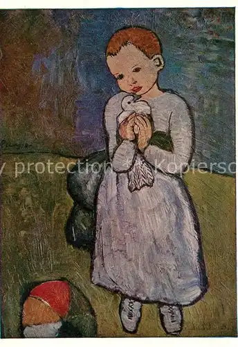 AK / Ansichtskarte Picasso_Pablo Child with a Dove  
