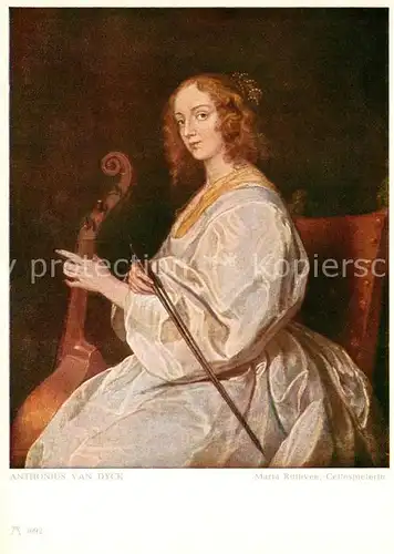 AK / Ansichtskarte Van_Dyck_A. Maria Ruthven Cellospielerin Verlag Ackermann Nr. 3092 