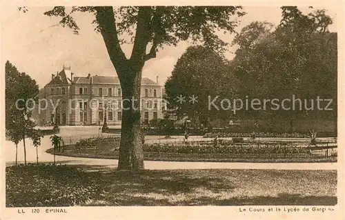 AK / Ansichtskarte Epinal_Vosges Le Cours et Lycee de Garcons Epinal Vosges