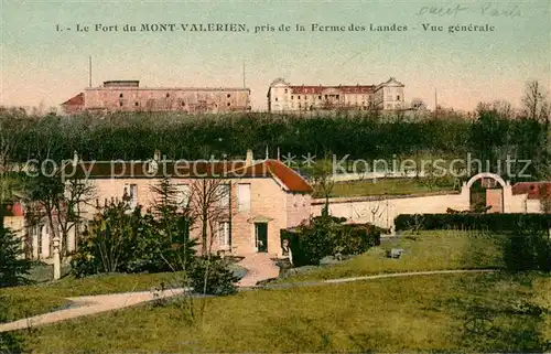 AK / Ansichtskarte Suresnes Fort du Mont Valerien vue prise de la Ferme des Landes Suresnes