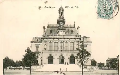AK / Ansichtskarte Asnieres sur Seine Hotel de Ville Rathaus Asnieres sur Seine