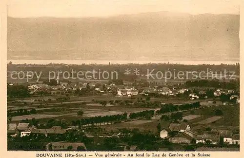 AK / Ansichtskarte Douvaine Vue generale au fond Lac de Geneve et la Suisse Douvaine