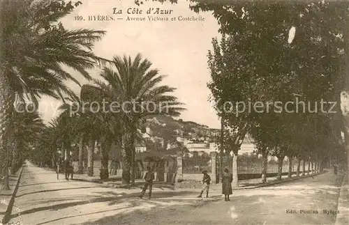 AK / Ansichtskarte Hyeres_les_Palmiers Avenue Victoria et Costebelle Hyeres_les_Palmiers