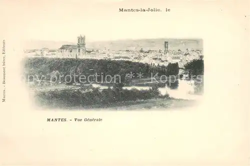 AK / Ansichtskarte Mantes la Jolie Vue generale Mantes la Jolie