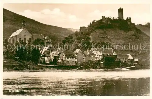 AK / Ansichtskarte Beilstein_Mosel Panorama Kirche Burgruine Beilstein_Mosel