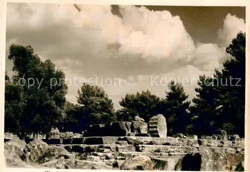 AK / Ansichtskarte Olympia_Griechenland Ruine Olympia_Griechenland
