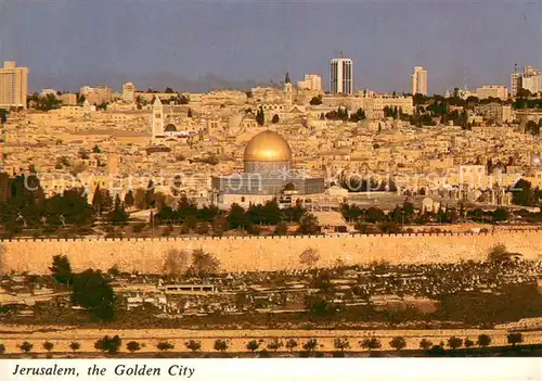 AK / Ansichtskarte Jerusalem_Yerushalayim The Golden City Jerusalem_Yerushalayim