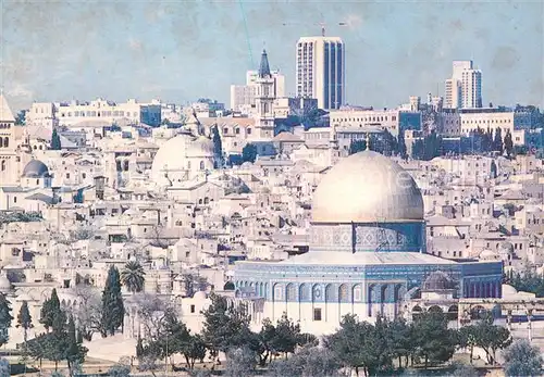 AK / Ansichtskarte Jerusalem_Yerushalayim Seen from Mt of Olives Jerusalem_Yerushalayim
