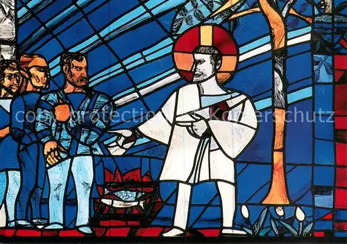 AK / Ansichtskarte Weil_am_Rhein Petrus Fenster in der St Peter und Paul Kirche Weil_am_Rhein