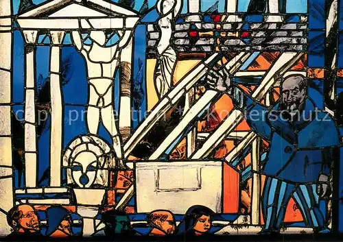 AK / Ansichtskarte Weil_am_Rhein Paulus Fenster in der St Peter und Paul Kirche Weil_am_Rhein