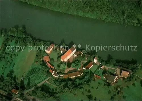 AK / Ansichtskarte Rheinfelden_Baden Ev Tagungsstaette Schloss Beuggen Fliegeraufnahme  Rheinfelden_Baden