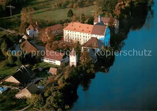 AK / Ansichtskarte Rheinfelden_Baden Ev Tagungsstaette Schloss Beuggen Fliegeraufnahme  Rheinfelden_Baden