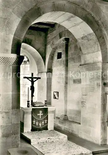AK / Ansichtskarte Belsen_Moessingen Kirche Chor Belsen Moessingen