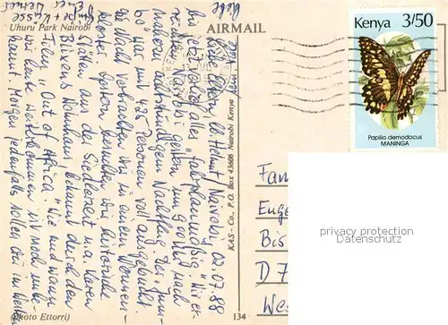 AK / Ansichtskarte Nairobi Uhuru Park Nairobi