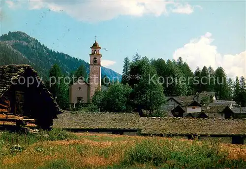 AK / Ansichtskarte Bosco_Gurin Kirche Bosco Gurin