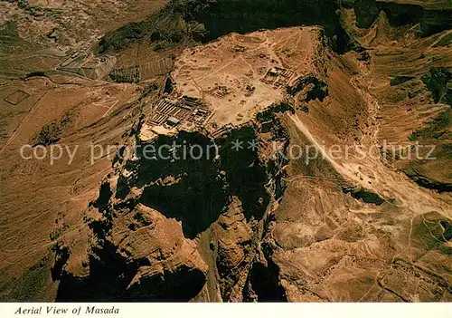 AK / Ansichtskarte Masada Fliegeraufnahme Masada