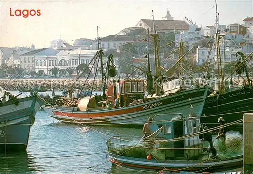 AK / Ansichtskarte Lagos_Algarve_Portugal Fischereihafen 