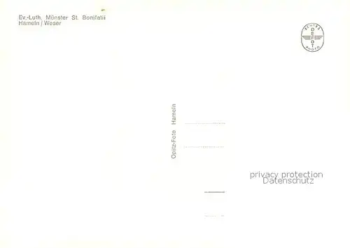 AK / Ansichtskarte Hameln_Weser Ev luth Muenster St Bonifatii Hameln Weser