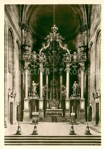 AK / Ansichtskarte Worms_Rhein Dom Hochaltar im Ostchor Worms Rhein