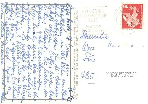 AK / Ansichtskarte Hinang mit Fischen und Oberstdorf Hinang