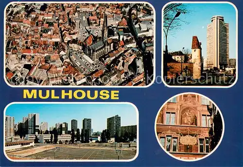 AK / Ansichtskarte Mulhouse_Muehlhausen Vue aerienne compte avec sa proche banlieue Mulhouse Muehlhausen