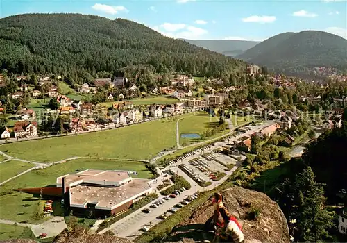 AK / Ansichtskarte Bad_Herrenalb Teilansicht mit Thermalbad Bad_Herrenalb