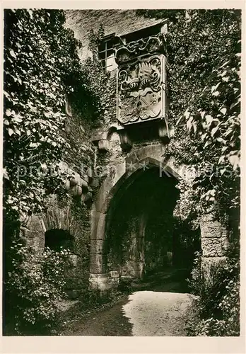 AK / Ansichtskarte Kirn_Nahe Burgruine Dhaun Inneres Burgtor Kirn_Nahe